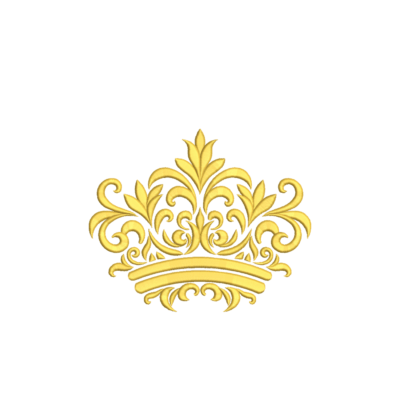 Sweet Princess Royal Crown Baby Embroidery Design - Delicate Floral Tiara for Newborn Gifts, Dresses & Nursery Decor - 3 Sizes Included