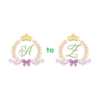 Royal Crown Monogram Embroidery Alphabet A to Z